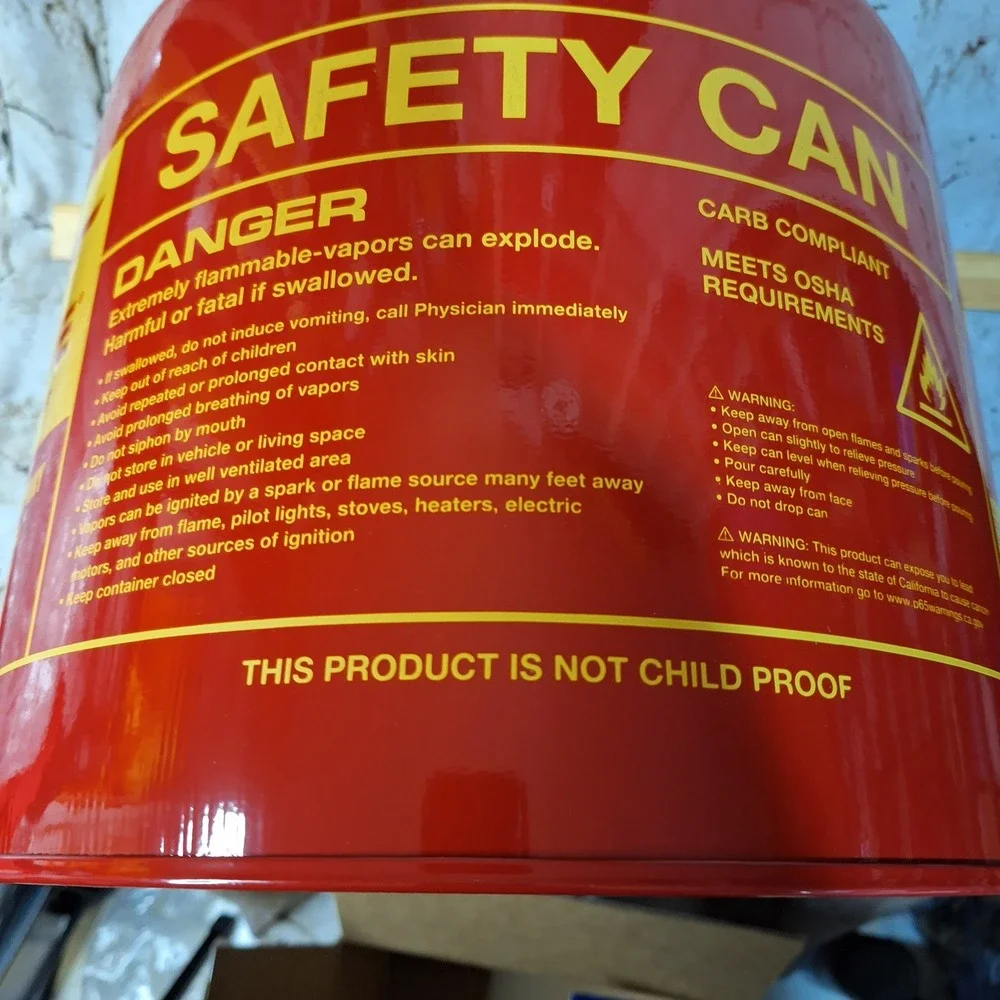 Eagle UI50FS Type‎ I Safety Can 5 Gallon Red Steel Gasoline Storage Gas Can USA